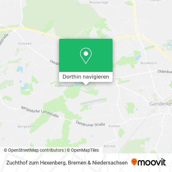 Zuchthof zum Hexenberg Karte