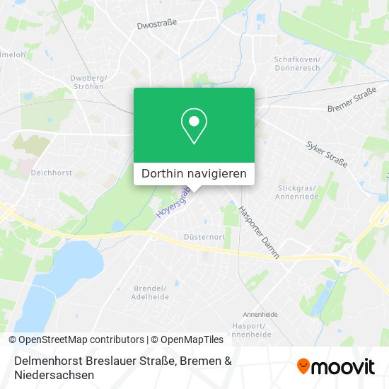 Delmenhorst Breslauer Straße Karte