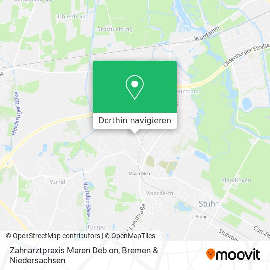 Zahnarztpraxis Maren Deblon Karte