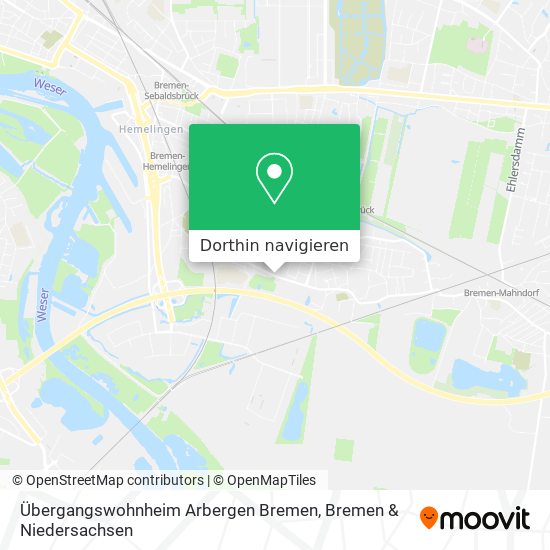 Übergangswohnheim Arbergen Bremen Karte