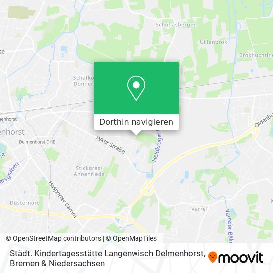 Städt. Kindertagesstätte Langenwisch Delmenhorst Karte