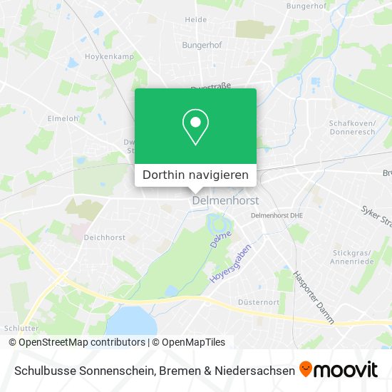 Schulbusse Sonnenschein Karte