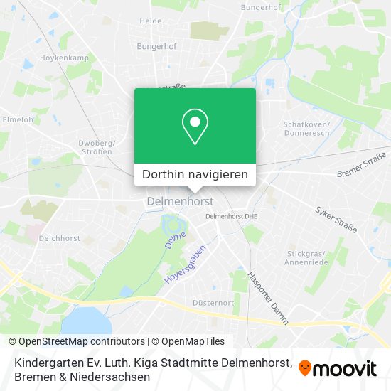 Kindergarten Ev. Luth. Kiga Stadtmitte Delmenhorst Karte