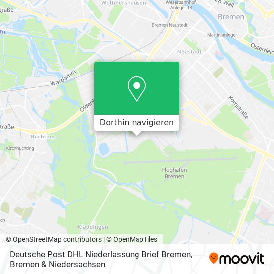 Deutsche Post DHL Niederlassung Brief Bremen Karte