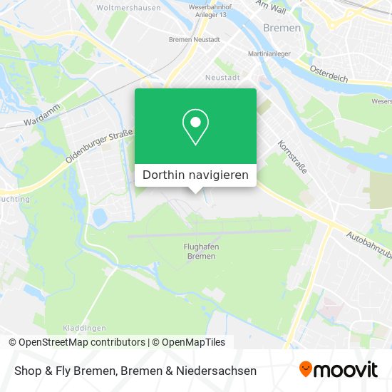 Shop & Fly Bremen Karte