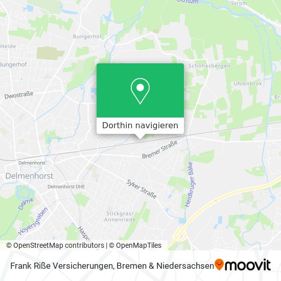 Frank Riße Versicherungen Karte