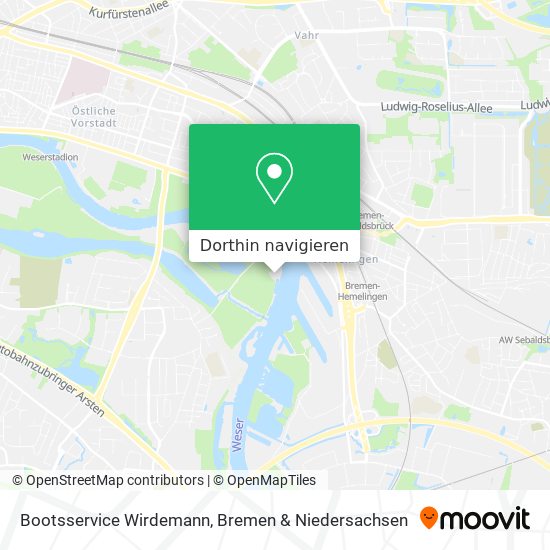 Bootsservice Wirdemann Karte