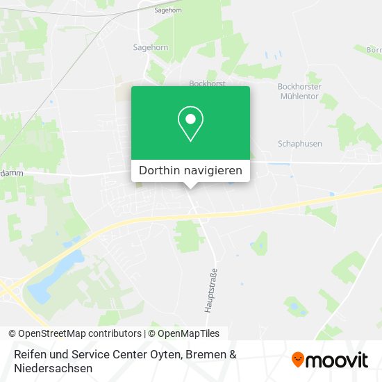 Reifen und Service Center Oyten Karte