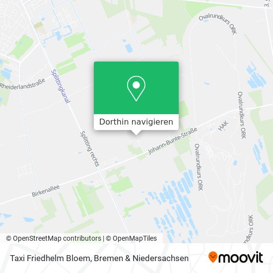 Taxi Friedhelm Bloem Karte