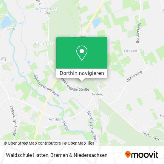 Waldschule Hatten Karte