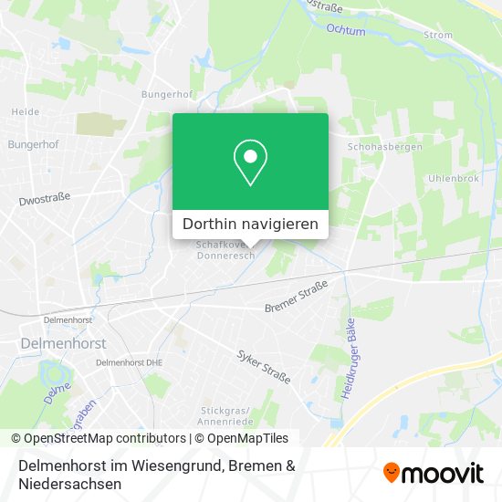 Delmenhorst im Wiesengrund Karte
