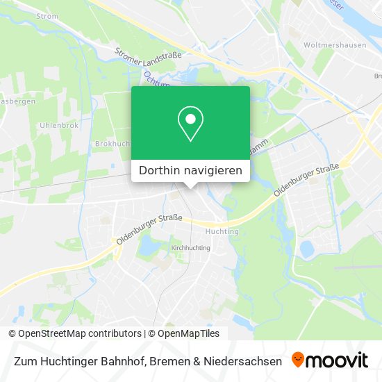 Zum Huchtinger Bahnhof Karte