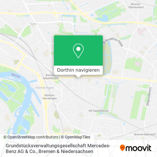 Grundstücksverwaltungsgesellschaft Mercedes-Benz AG & Co. Karte