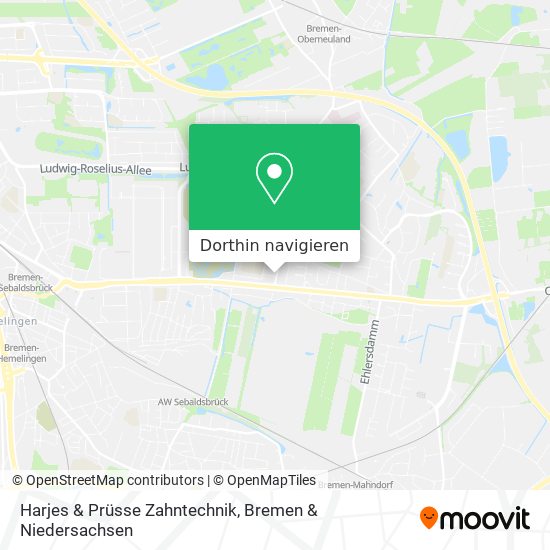 Harjes & Prüsse Zahntechnik Karte