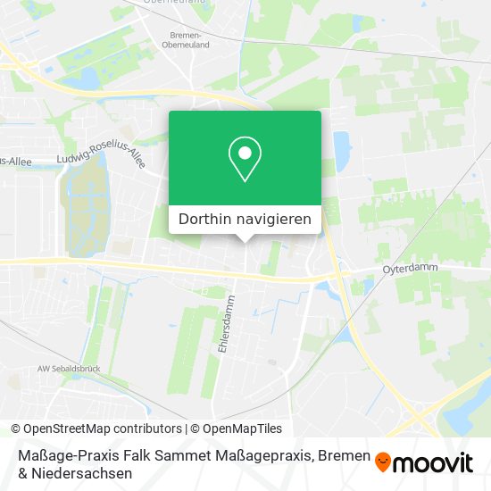 Maßage-Praxis Falk Sammet Maßagepraxis Karte