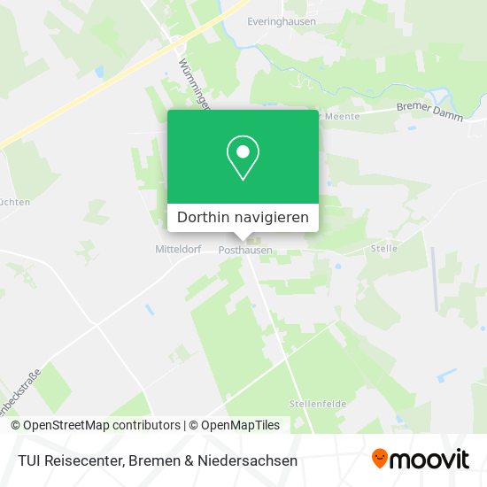 TUI Reisecenter Karte