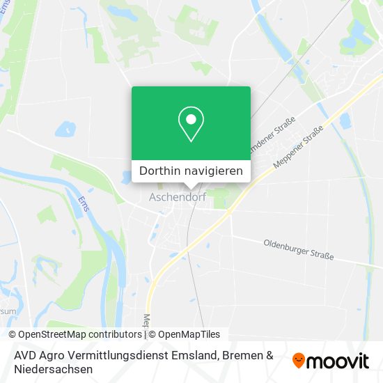 AVD Agro Vermittlungsdienst Emsland Karte