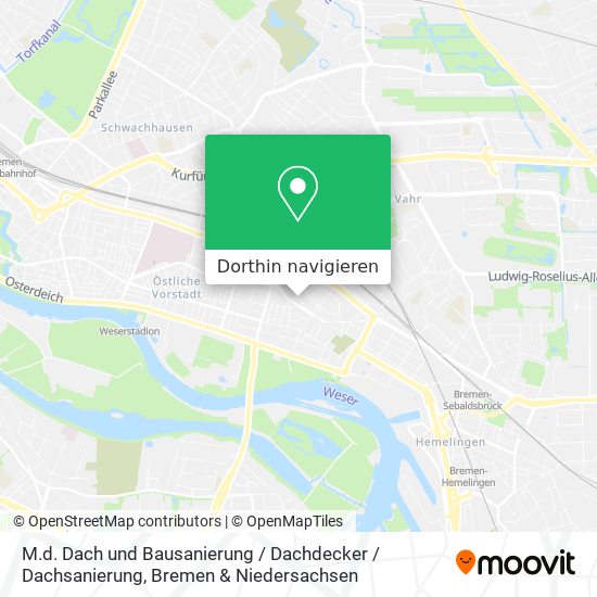 M.d. Dach und Bausanierung / Dachdecker / Dachsanierung Karte