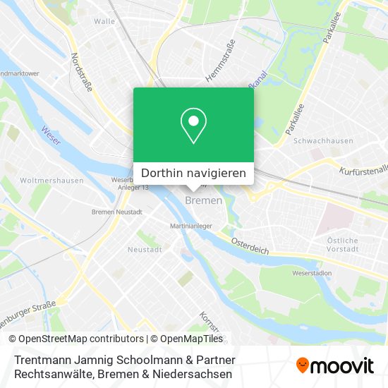 Trentmann Jamnig Schoolmann & Partner Rechtsanwälte Karte