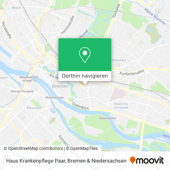 Haus Krankenpflege Paar Karte