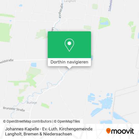 Johannes-Kapelle - Ev.-Luth. Kirchengemeinde Langholt Karte