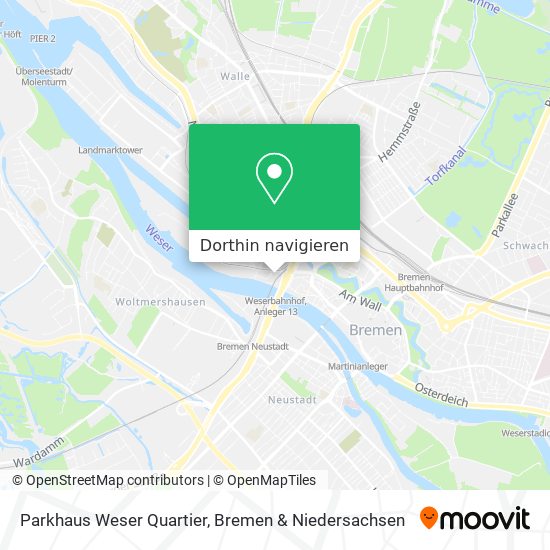 Parkhaus Weser Quartier Karte