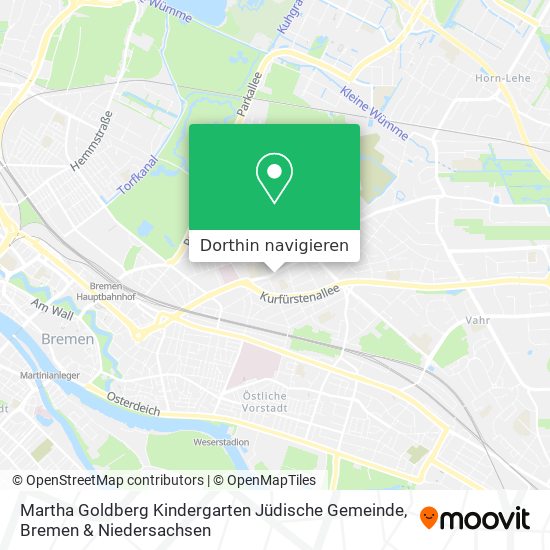 Martha Goldberg Kindergarten Jüdische Gemeinde Karte