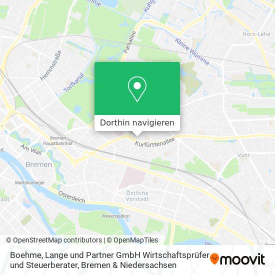 Boehme, Lange und Partner GmbH Wirtschaftsprüfer und Steuerberater Karte