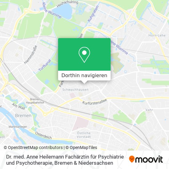 Dr. med. Anne Heilemann Fachärztin für Psychiatrie und Psychotherapie Karte