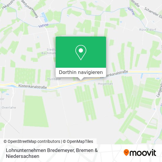 Lohnunternehmen Bredemeyer Karte
