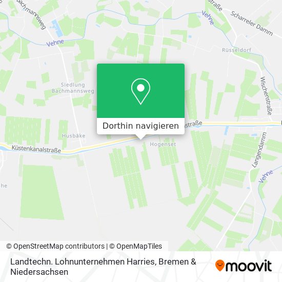Landtechn. Lohnunternehmen Harries Karte