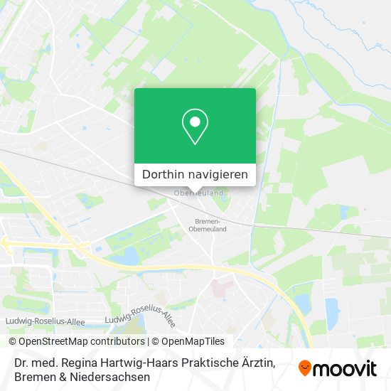 Dr. med. Regina Hartwig-Haars Praktische Ärztin Karte