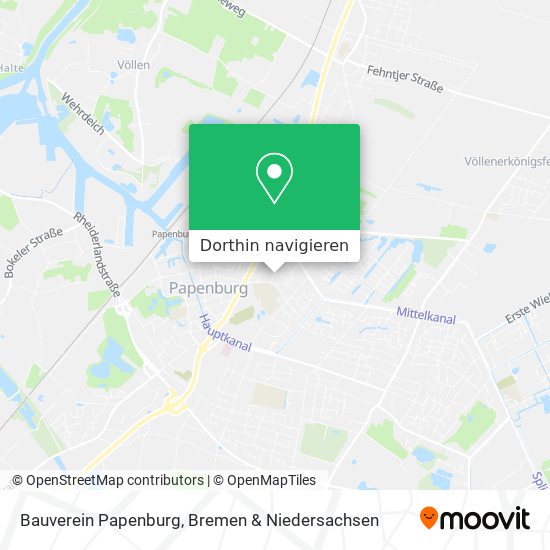 Bauverein Papenburg Karte
