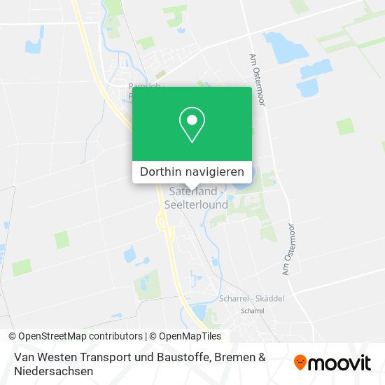 Van Westen Transport und Baustoffe Karte