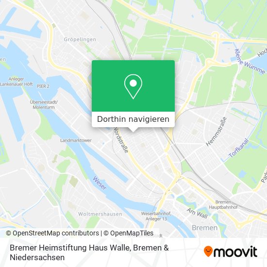 Bremer Heimstiftung Haus Walle Karte