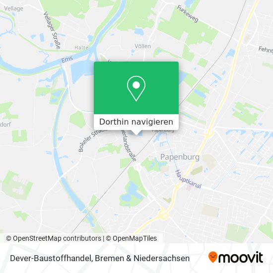 Dever-Baustoffhandel Karte