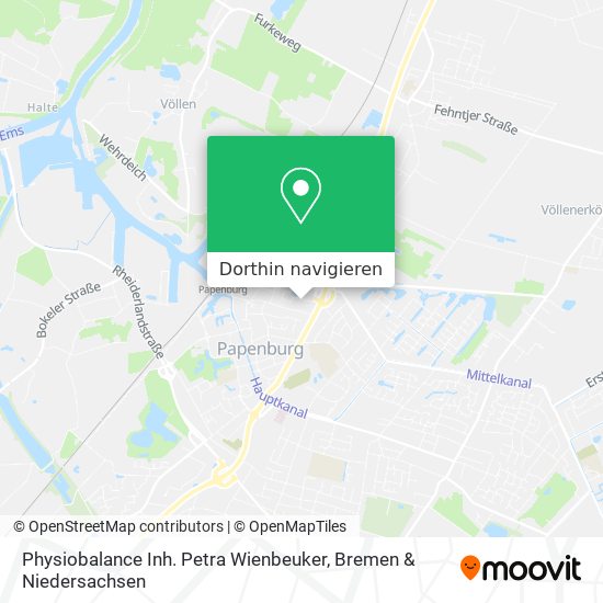 Physiobalance Inh. Petra Wienbeuker Karte