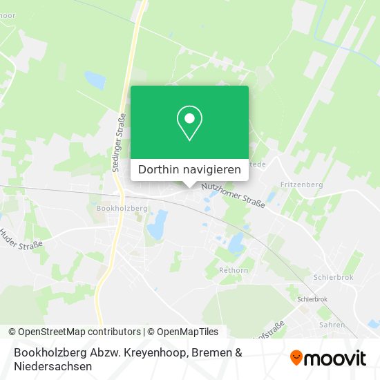 Bookholzberg Abzw. Kreyenhoop Karte