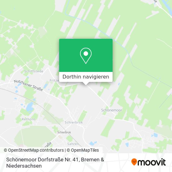 Schönemoor Dorfstraße Nr. 41 Karte