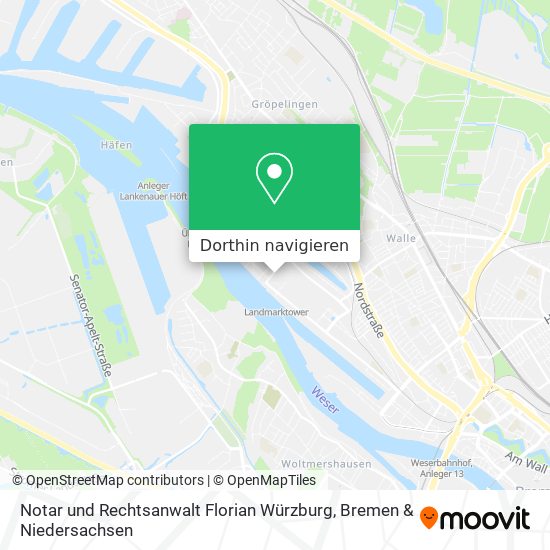 Notar und Rechtsanwalt Florian Würzburg Karte