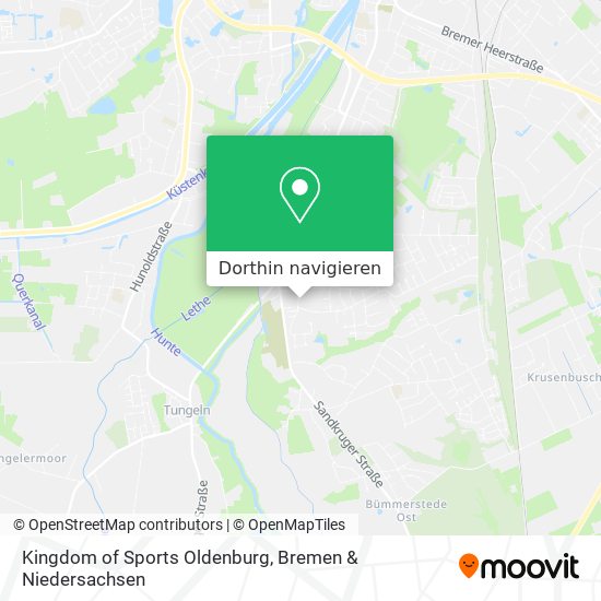 Kingdom of Sports Oldenburg Karte