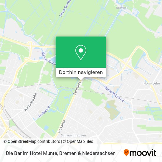 Die Bar im Hotel Munte Karte