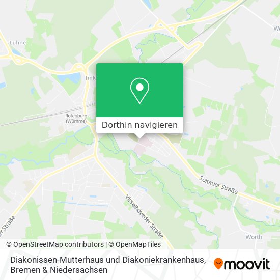 Diakonissen-Mutterhaus und Diakoniekrankenhaus Karte