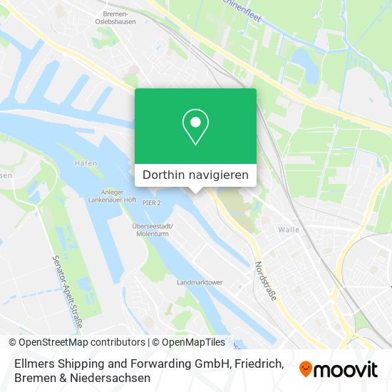 Ellmers Shipping and Forwarding GmbH, Friedrich Karte