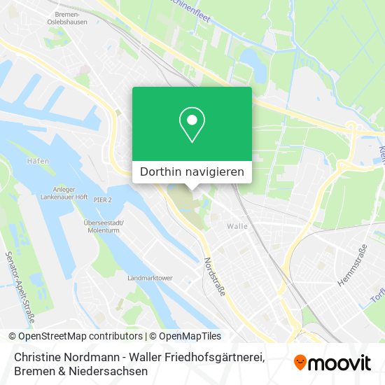 Christine Nordmann - Waller Friedhofsgärtnerei Karte