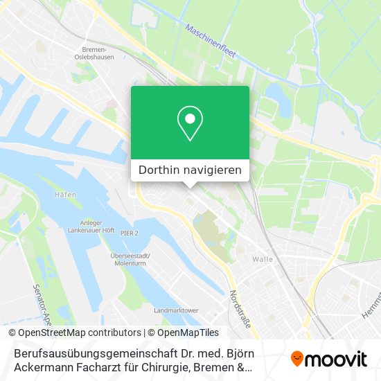 Berufsausübungsgemeinschaft Dr. med. Björn Ackermann Facharzt für Chirurgie Karte