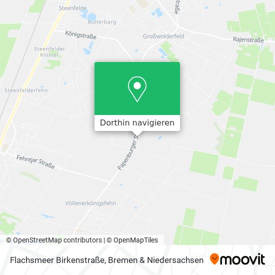 Flachsmeer Birkenstraße Karte