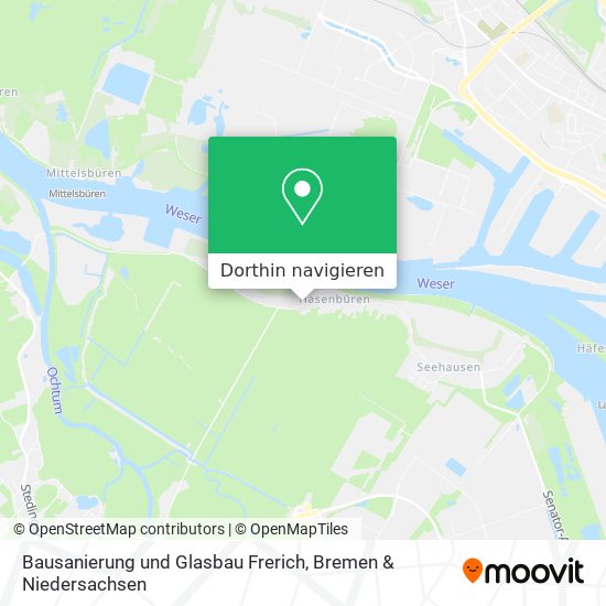 Bausanierung und Glasbau Frerich Karte
