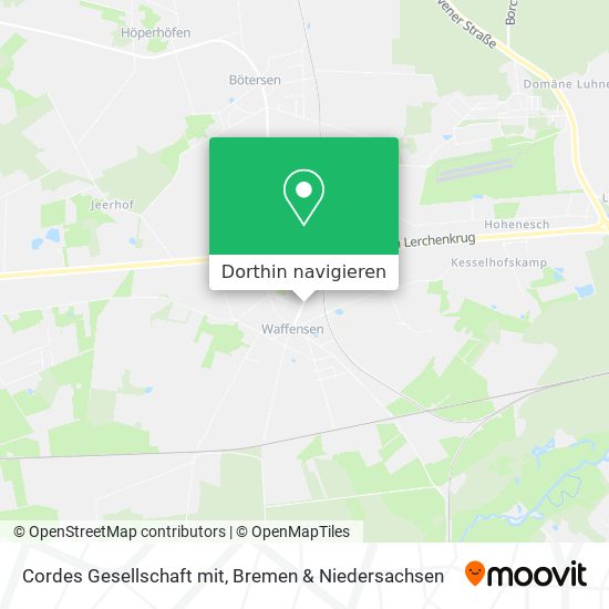 Cordes Gesellschaft mit Karte