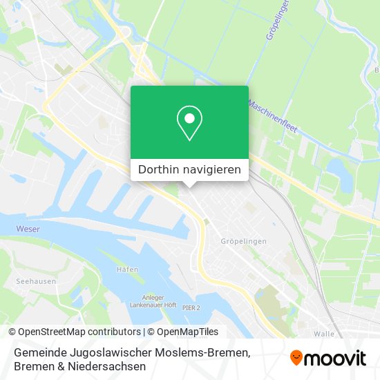 Gemeinde Jugoslawischer Moslems-Bremen Karte